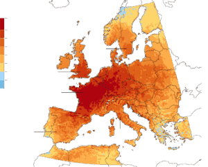 Severe temperature anomalies grip continental Europe. Source: The Guardian