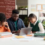 Nigerian students collaborating and studying. Source: mediaphotos / Getty Images