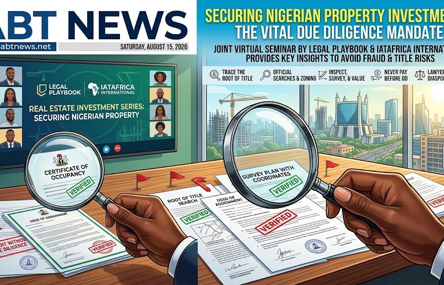 Legal Playbook and IATAFRICA INTERNATIONAL Hosted a Joint Seminar on Securing Real Estate Investments in Nigeria