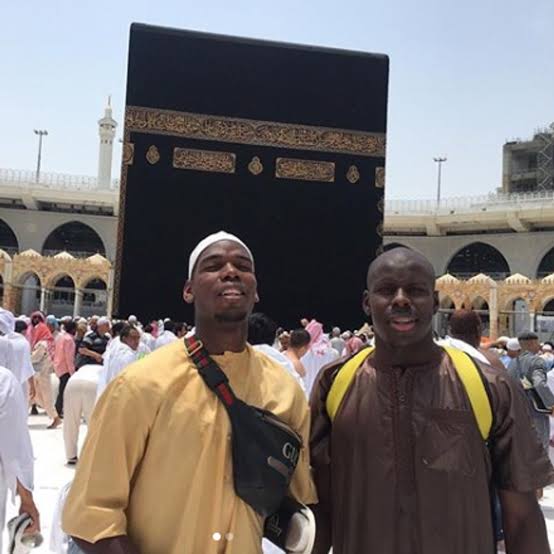Paul Pogba performing Umrah in Mecca.. Source: Manchester Evening News