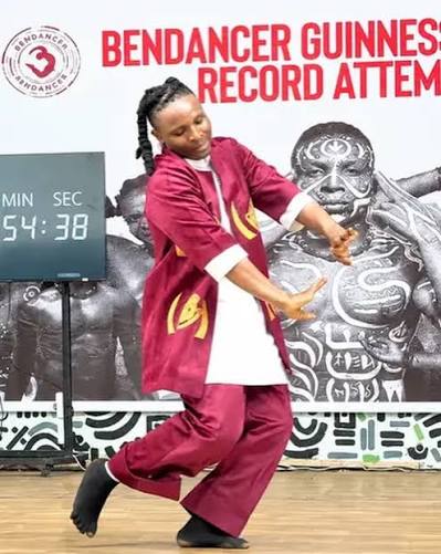Unstoppable Rhythm: Nigerian ‘Ben Dancer’ Shatters Global Limits in Epic 176-Hour Dance Marathon